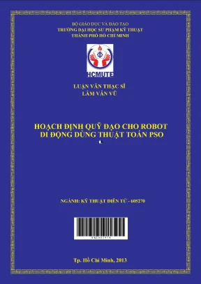 Luận văn thạc sĩ hcmute hoạch định quỹ đạo cho robot di động dùng thuật toán pso