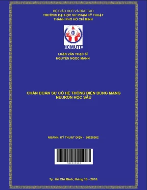Luận văn thạc sĩ hcmute chẩn đoán sự cố hệ thống điện dùng mạng neuron học sâu
