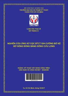 Luận văn thạc sĩ hcmute nghiên cứu ứng xử cọc btct gia cường bờ kè bờ sông đồng bằng sông cửu long