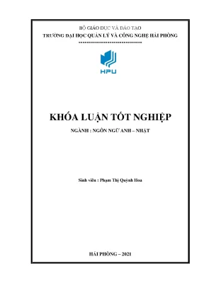 Luận văn tốt nghiệp improving the first year english majors listening skill through podcasts at hai phong university of management and technology