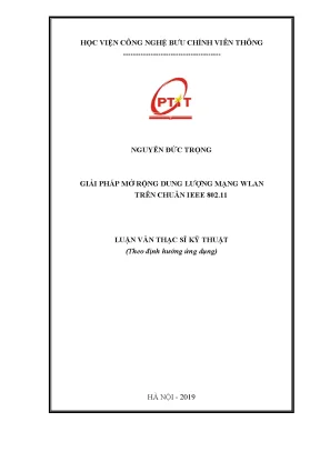 Luận văn thạc sĩ giải pháp mở rộng dung lượng mạng wlan trên chuẩn iee 902 11