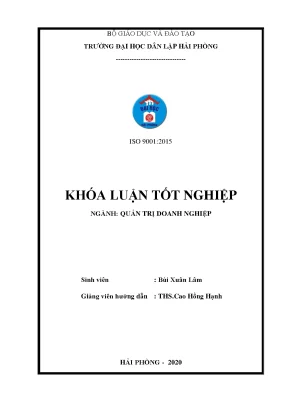 Luận văn tốt nghiệp một số giải pháp marketing nâng cao hiệu quả sản xuất kinh doanh tại công ty tnhh tm dv an nguyên