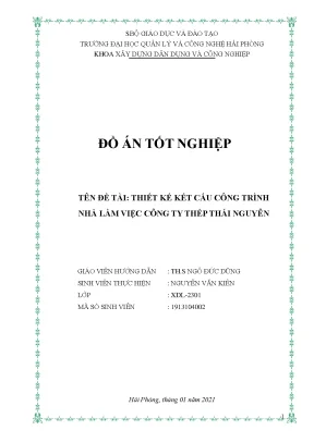Luận văn tốt nghiệp nhà làm việc công ty thép thái nguyên