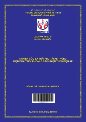 Luận văn thạc sĩ hcmute nghiên cứu sa thải phụ tải hệ thống điện dựa trên khoảng cách điện theo điện áp