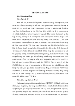Luận văn thạc sĩ hạn chế và xử lý nợ xấu tại ngân hàng thương mại cổ phần á châu