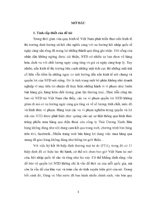 Luận án trách nhiệm của các tổ chức xã hội trong bảo vệ quyền lợi của người tiêu dùng theo pháp luật việt nam hiện nay