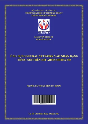 Luận văn thạc sĩ hcmute ứng dụng neural network vào nhận dạng tiếng nói trên kit arm cortex m3