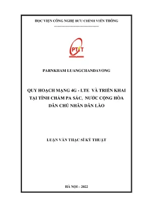 Luận văn thạc sĩ quy hoạch mạng 4g lte và triển khai tại tỉnh chăm pa sắc nước cộng hòa dân chủ nhân dân lào