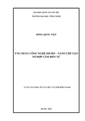 Luận văn thạc sĩ ứng dụng công nghệ micro nano chế tạo tổ hợp cảm biến từ