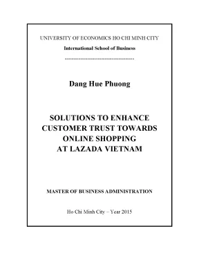 Luận văn thạc sĩ solutions to enhance customer trust towards online shopping at lazada vietnam
