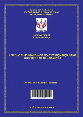 Luận văn thạc sĩ hcmute led cho chiếu sáng cơ hội tiết kiệm điện năng cho việt nam đến năm 2030