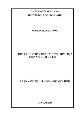Luận văn thạc sĩ tóm tắt văn bản tiếng việt tự động dựa trên mô hình đồ thị001