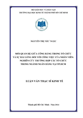Luận văn thạc sĩ mối quan hệ giữa năng lực học tập tổ chức và sự hài lòng đối với công việc của người lao động nghiên cứu trường hợp các doanh nghiệp công nghệ thông tin tại tp hcm