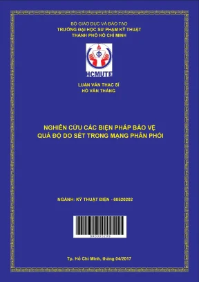 Luận văn thạc sĩ hcmute nghiên cứu các biện pháp bảo vệ quá độ do sét trong mạng phân phối