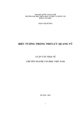 Luận văn thạc sĩ biểu tượng trong thơ lưu quang vũ