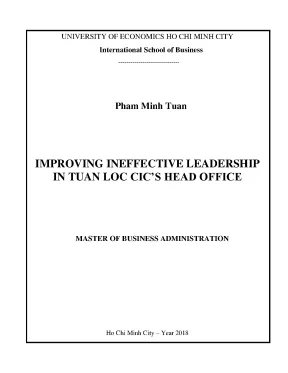 Luận văn thạc sĩ improving ineffective leadership in tuan loc cics head office