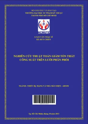 Luận văn thạc sĩ hcmute nghiên cứu thuật toán giảm tổn thất công suất trên lưới phân phối