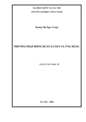 Luận văn thạc sĩ phương pháp đồng huấn luyện và ứng dụng