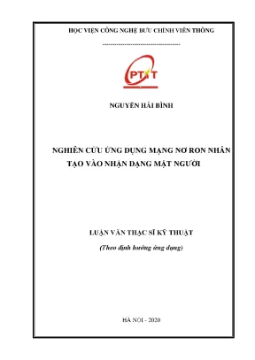 Luận văn thạc sĩ nghiên cứu ứng dụng mạng nơ ron nhân tạo vào nhận dạng mặt người