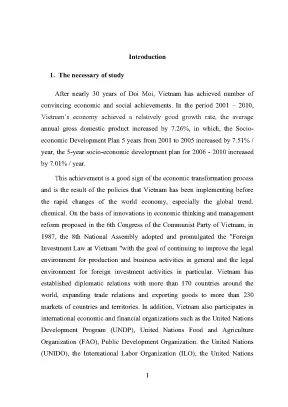 Luận văn tốt nghiệp the impacts of foreign direct investment on economic growth in vietnam