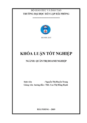 Luận văn tốt nghiệp đào tạo và phát triển nguồn nhân lực công ty tnhh thương mại xnk vt thống nhất