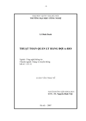 Luận văn thạc sĩ thuật toán quản lý hàng đợi a rio luận văn ths công nghệ thông tin 1 01 10