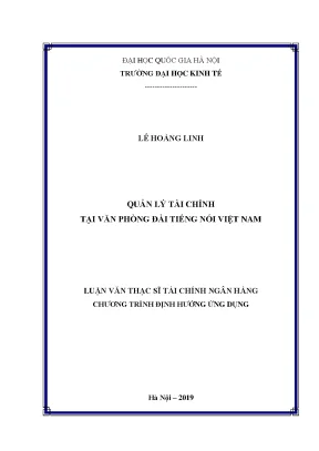 Luận văn thạc sĩ quản lý tài chính tại văn phòng đài tiếng nói việt nam
