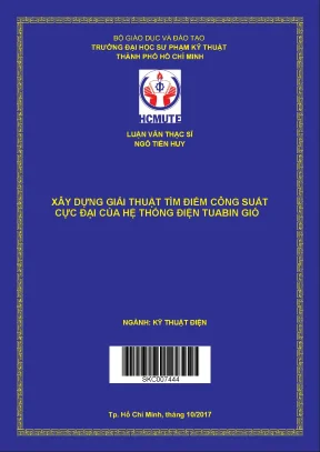 Luận văn thạc sĩ hcmute xây dựng giải thuật tìm điểm công suất cực đại của hệ thống tuabin gió