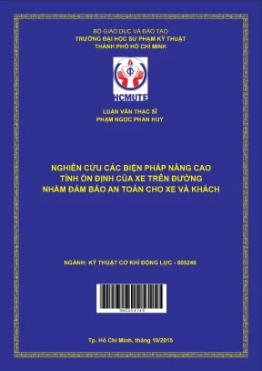 Luận văn thạc sĩ hcmute nghiên cứu các biện pháp nâng cao tính ổn định của xe trên đường nhằm đảm bảo an toàn cho xe và khách