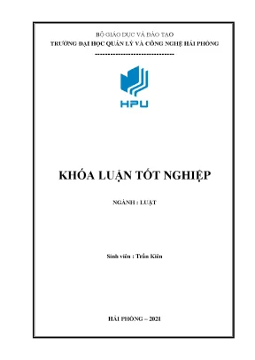 Luận văn tốt nghiệp pháp luật về hàng hải và thực thi tại cảng vụ hải phòng