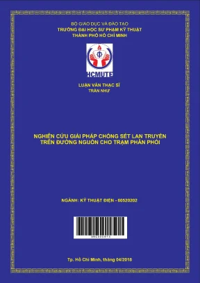 Luận văn thạc sĩ hcmute nghiên cứu giải pháp chống sét lan truyền trên đường nguồn cho trạm phân phối