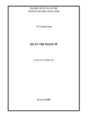 Luận văn thạc sĩ quản trị mạng ip luận văn ths công gnghệ thông tin 1 01 10