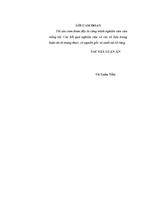 Luận án tiến sĩ phát triển đội ngũ giảng viên các môn khoa học quân sự ở trường sĩ quan quân đội hiện nay