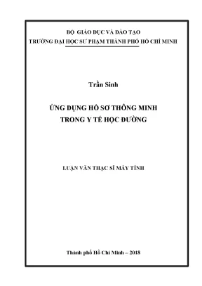Luận văn thạc sĩ ứng dụng hồ sơ thông minh trong y tế học đường