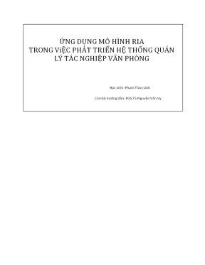 Luận văn thạc sĩ ứng dụng mô hình rich internet application trong phát triển hệ thống quản lý tác nghiệp văn phòng