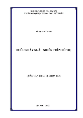 Luận văn thạc sĩ bước nhảy ngẫu nhiên trên đồ thị