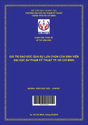 Luận văn thạc sĩ hcmute giá trị đạo đức qua sự lựa chọn của sinh viên đại học sư phạm kỹ thuật tp hcm