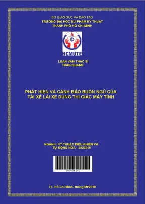 Luận văn thạc sĩ hcmute phát hiện và cảnh báo buồn ngủ của tài xế lái xe dùng thị giác máy tính
