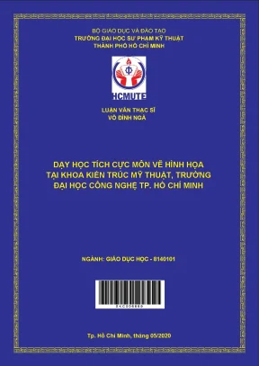 Luận văn thạc sĩ hcmute dạy học tích cực môn vẽ hình họa tại khoa kiến trúc mỹ thuật trường đại học công nghệ tp hồ chí minh