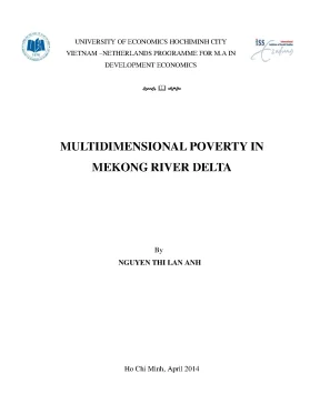 Luận văn thạc sĩ multidimensional poverty in mekong river delta