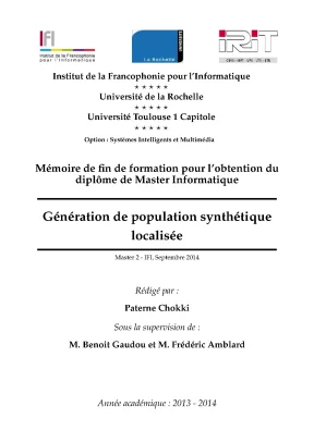 Luận văn thạc sĩ génération de population synthétique localisée luận văn ths công nghệ thông tin