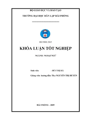 Luận văn tốt nghiệp effective methods for further reading improvement of first year english majors at hpu