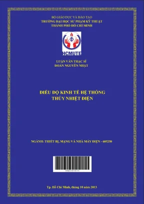 Luận văn thạc sĩ hcmute điều độ kinh tế hệ thống thủy nhiệt điện