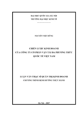 Luận văn thạc sĩ chiến lược kinh doanh của công ty cp vận tải đa phương thức quốc tế việt nam