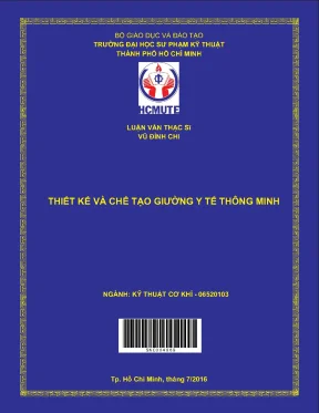 Luận văn thạc sĩ hcmute thiết kế và chế tạo giường y tế thông minh
