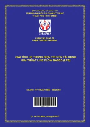 Luận văn thạc sĩ hcmute giải thích hệ thống điện truyền tải dùng giải thuật line flow based lfb