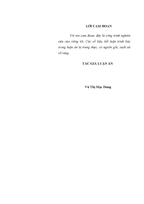 Luận án chủ trương và sự chỉ đạo của đảng về bảo vệ tài nguyên nước