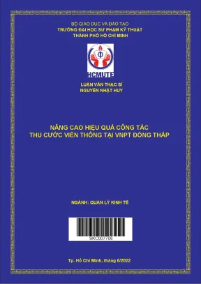 Luận văn thạc sĩ hcmute nâng cao hiệu quả công tác thu cước viễn thông tại vnpt đồng tháp