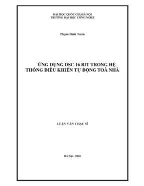 Luận văn thạc sĩ ứng dụng dsc 16 bit trong hệ thống điều khiển tự động tòa nhà