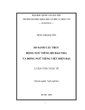 Luận văn thạc sĩ so sánh cấu trúc động ngữ tiếng bồ đào nha và động ngữ tiếng việt hiện đại 60 22 02 40